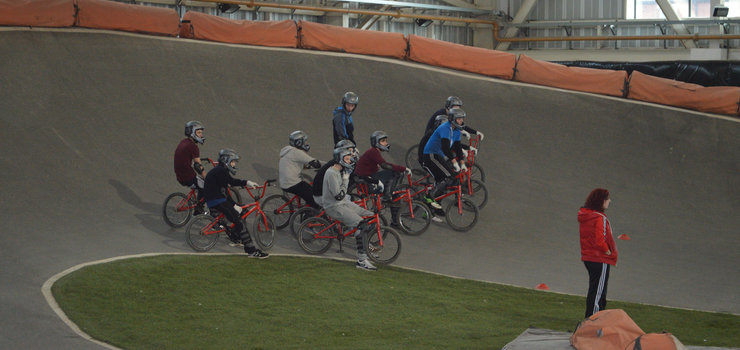 Image of Students visit National Cycling Centre