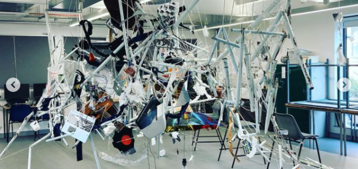 Image of Art Foundation students create a megastructure