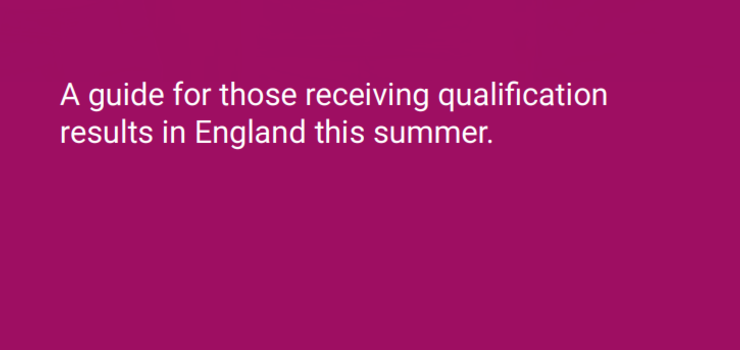 Image of Student guide to post-16 qualifications results Summer 2020